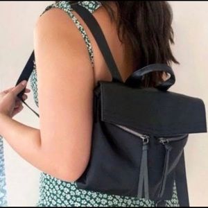 Botkier Trigger Mini Nylon Backpack Bag Black
